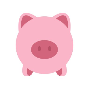 Domuz ikonu. vektör illüstrasyonu