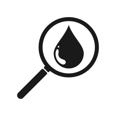 Düşürmeli büyüteç simgesi, illüstrasyon