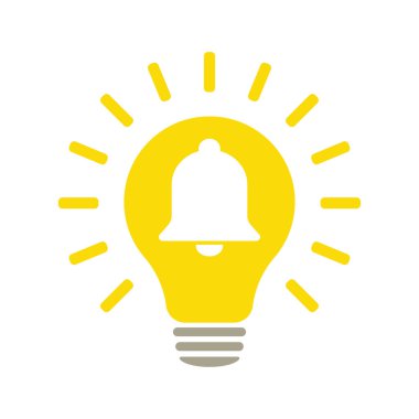 Zil lambası ikonu. Görüntü.