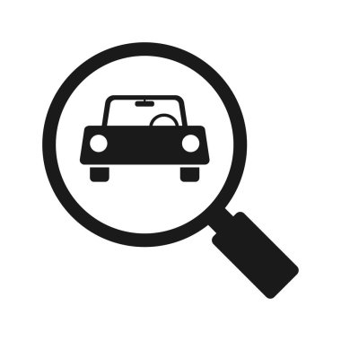 Arabalı büyüteç simgesi, resimleme