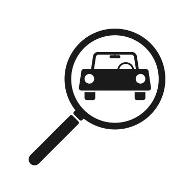 Arabalı büyüteç simgesi, resimleme