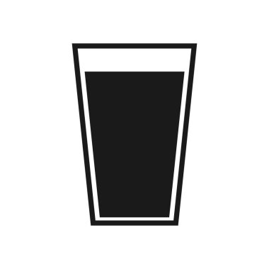 Bir bardak ikon, illüstrasyon