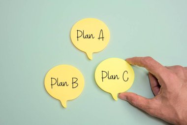 C planını A planına ve B planına tercih et. Çoklu planlar, yedek plan, stratejiler ve seçenek konsepti.