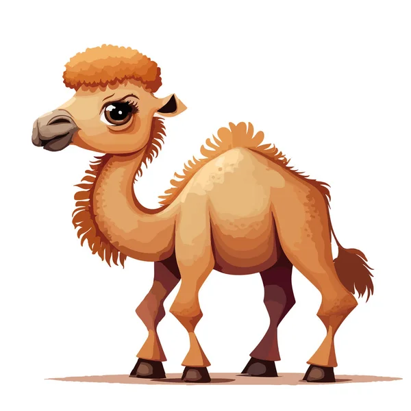 Kamel Der Wüste Illustration — Stockvektor