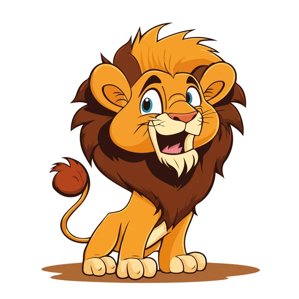 Cute Tiger Cartoon Character Vector Illustration — Stock Vector