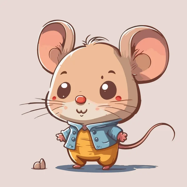 Γλυκό Ποντίκι Χειροποίητη Διανυσματική Απεικόνιση — Διανυσματικό Αρχείο