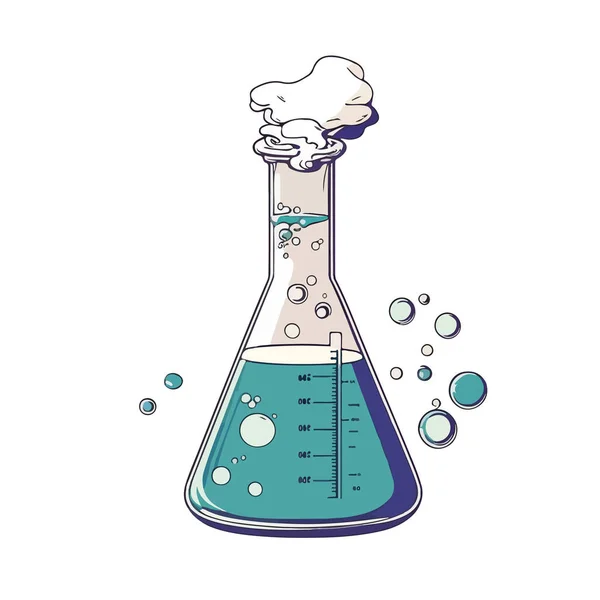 Vektorová Ilustrace Kreslené Chemické Laboratoře — Stockový vektor