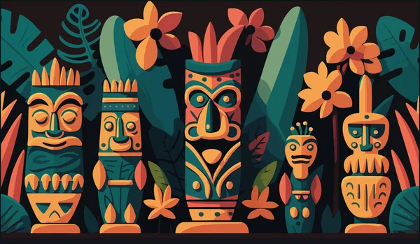 Mexikanska Maya Vektor Illustration — Stock vektor