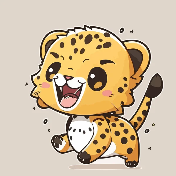 Cute Tiger Mascot Vector Illustration — Stock Vector