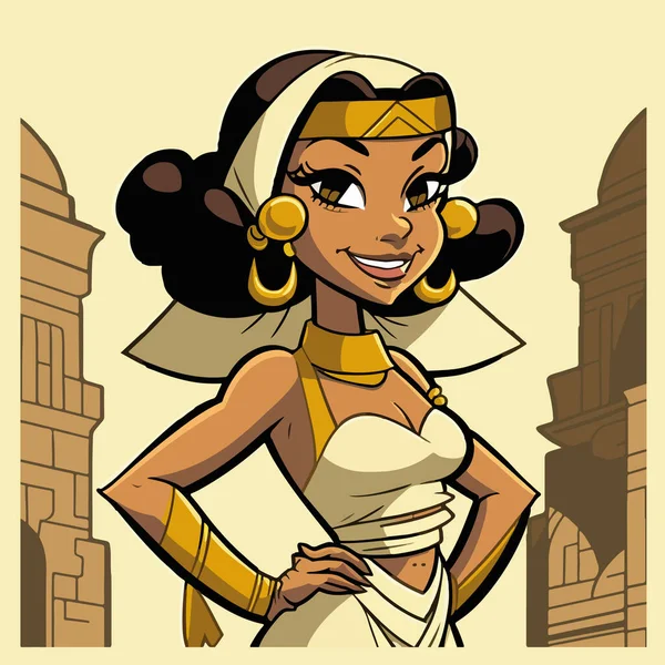 Ägyptische Königin Ägyptischen Pharao — Stockvektor