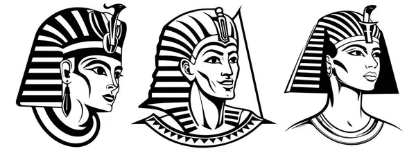Силуэт Векторной Иллюстрации Фараона — стоковый вектор