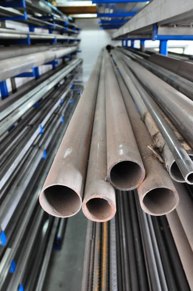 Metal tubes at metalworking company (1)