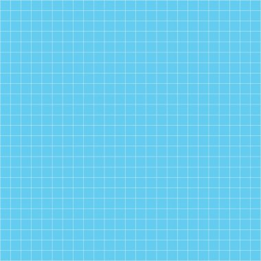 Blue checked background, retro style, doodle style flat vector illustration