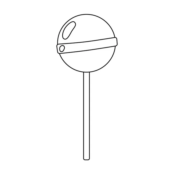 Στρογγυλό Ροζ Γλειφιτζούρι Ρετρό Στυλ Στοιχείο Σχεδιασμού Doodle Στυλ Επίπεδη — Διανυσματικό Αρχείο