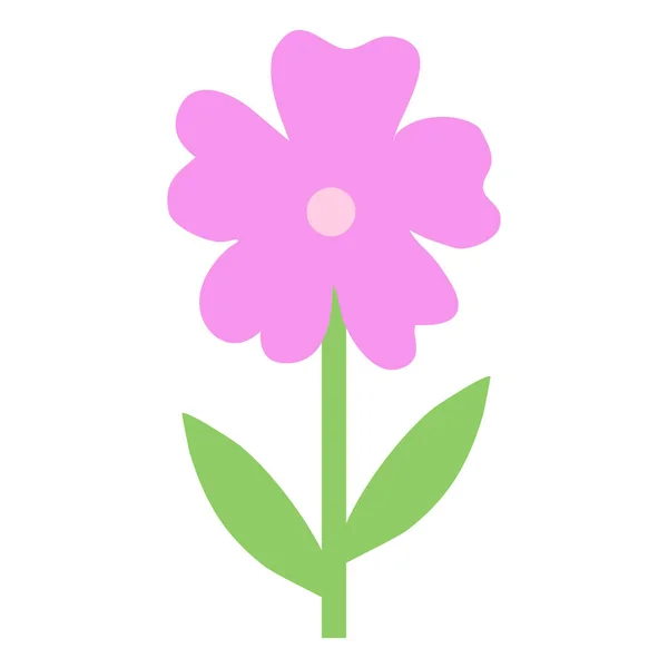 Απλό Εικονίδιο Λουλούδι Doodle Στυλ Επίπεδη Διανυσματική Απεικόνιση — Διανυσματικό Αρχείο