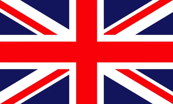Ngiliz Bayrağı Union Flag Veya Union Jack Vektör Illüstrasyonu — Stok Vektör