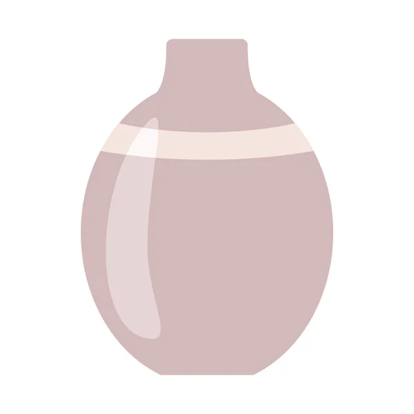 Vase Céramique Verre Élément Design Intérieur Pour Salon Armoire Illustration — Image vectorielle