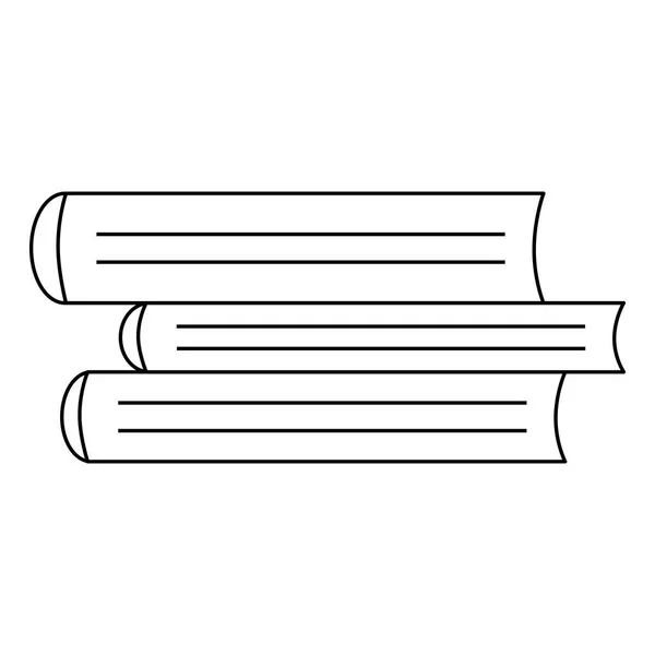 Упаковка Книг Элемент Дизайна Интерьера Возвращение Школьной Учебной Концепции Рисунки — стоковый вектор