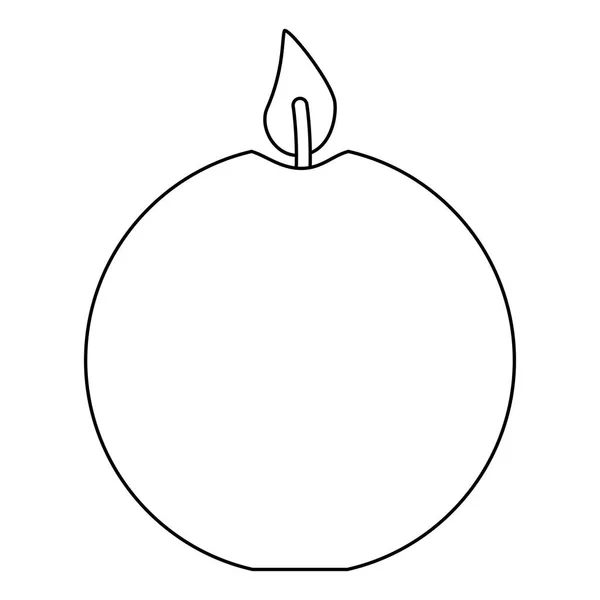 Μινιμαλιστικό Στρογγυλό Γεωμετρικό Σχήμα Κερί Στοιχείο Διακόσμησης Doodle Στυλ Επίπεδη — Διανυσματικό Αρχείο