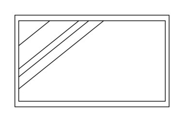 HDTV düz ekran lcd veya iç tasarım, katalog, web sitesi, maket, çocuk kitaplarını boyamak için karalama biçimi düz vektör çizimi çizimi