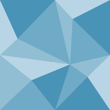 Üçgenli soyut mavi geometrik dikişsiz desen, büyük fayans, vektör illüstrasyonu