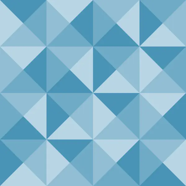 Patrón Mosaico Sin Costura Geométrico Monocromo Azul Con Triángulos Ilustración — Vector de stock