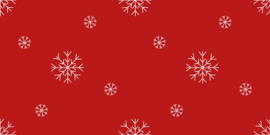 Gri arkaplanda kar taneleri, pürüzsüz desen, düz vektör çizimi