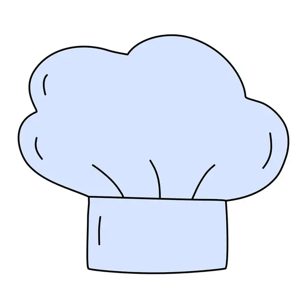 Cappello Chef Cucina Stile Doodle Elemento Design Della Cucina Cottura — Vettoriale Stock