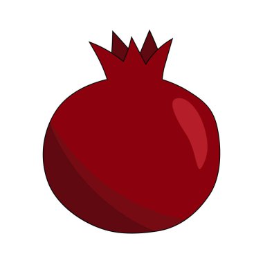 , karikatür simgesi beyaz, yaz meyve vektörü illüstrasyonunda izole