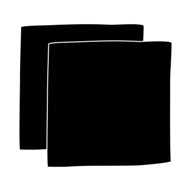 Bulaşık yıkama ya da toz alma için siyah siluet, düz vektör çizimi