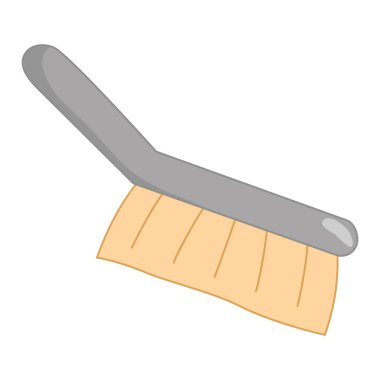 Saplı temizlik fırçası, vektör illüstrasyonu