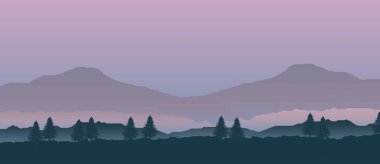 Güzel manzara çizimi