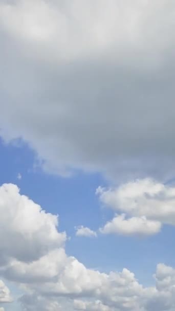Timelapse Video Las Nubes Cielo Colorido Cambiando Forma Dinámicamente Belleza — Vídeos de Stock