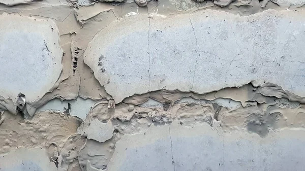 Close Construction Demolishing Showing Peeling Texture Existing Plaster Wall Abstract — Stock Photo, Image