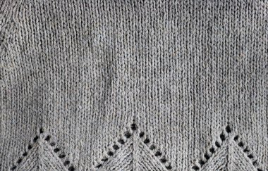 Örgü yünlü kumaş, örgü kumaş, örgü kumaşı, toprak rengi el işi, arka plan için veya kopya alanı olan duvar kağıdı.