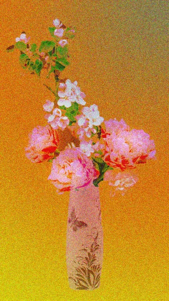 Gyönyörű Virágok Primrózsák Virágok Egy Vázában Jogdíjmentes Stock Fotók