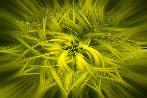 Yeşil Çiçek Fraktal Çiçek Bilgisayar Destekli Grafikler — Stok fotoğraf