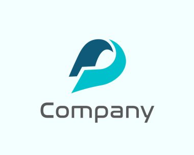 Soyut d ilk kağıt logo simgesi şablon tasarım illüstrasyonuyla örtüşüyor