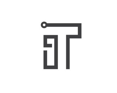 İlk satır monogram simge sembolü tasarım şablonu ilhamı