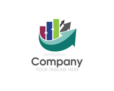 Grafik stoku muhasebe çözümü logo simgesi tasarım şablonu ilhamını arttır