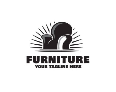 parlak koltuk çözeltisi logo simgesi tasarım şablonu ilhamı