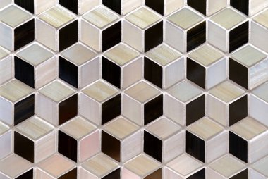 Geometrik küp fayanslar. arkaplan, doku, kalıp ve duvar kağıdı.