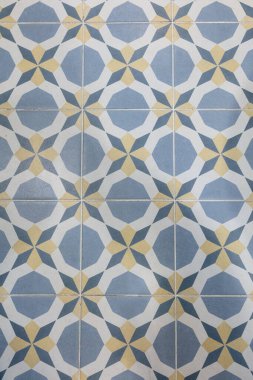 Lizbon, Portekiz 'de duvarda mavi kare kiremit