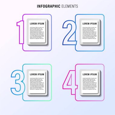 modern ticari bilgi basamakları şablon arkaplan tasarımı