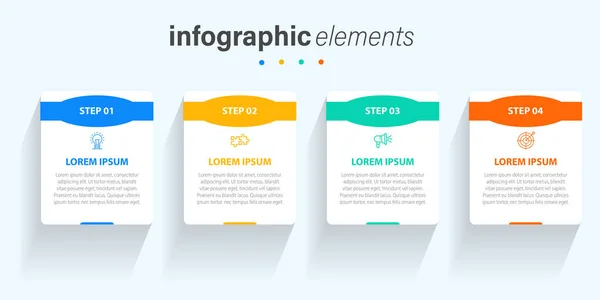 Διανυσματική Infographic Πρότυπο Σχεδιασμού Ετικέτας Εικονίδια Και Επιλογές Βήματα Και — Διανυσματικό Αρχείο