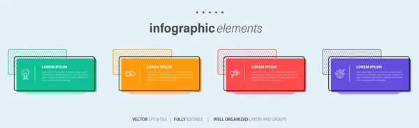 Infografik Design Vektor Und Marketing Symbole Können Für Workflow Layout — Stockvektor