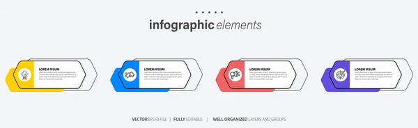 Visualisation Des Données Entreprise Organigramme Éléments Abstraits Graphique Diagramme Avec — Image vectorielle