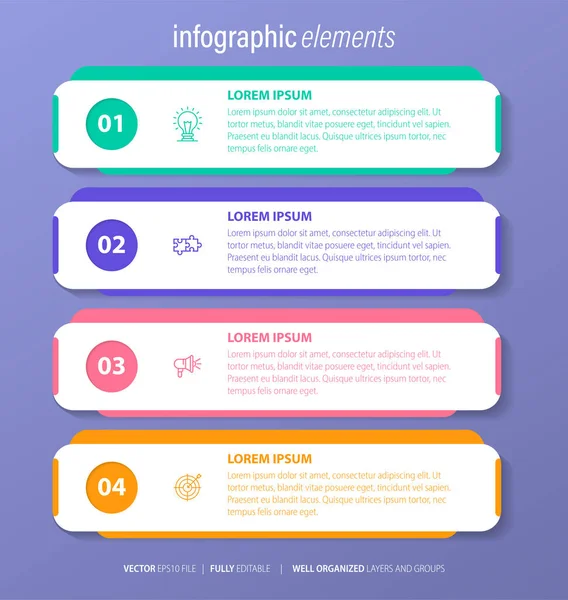 Vector Modern Business Infographic Template — Stock Vector