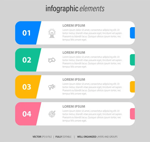 Vector Modern Business Infographic Template — Stock Vector
