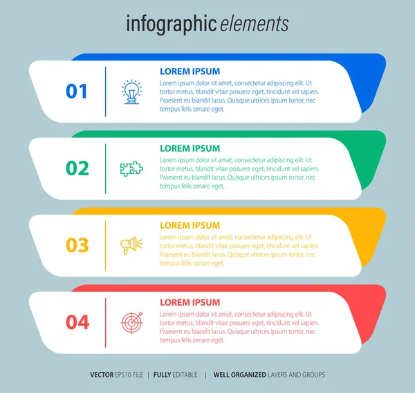 stock vector Vector of modern business infographic template